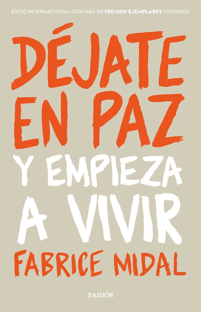 Déjate en paz, de Midal, Fabrice | portada del libro
