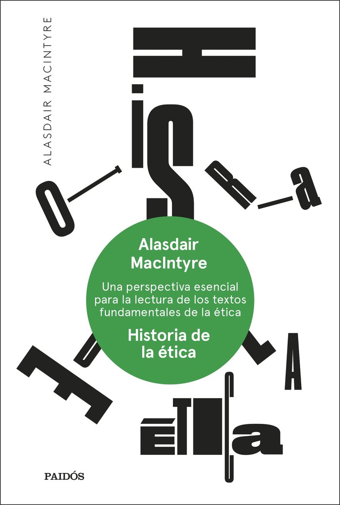 HISTORIA DE LA ETICA, de ALASDAIR MACINTYRE | portada del libro