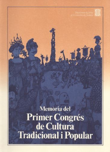 Memòria del Primer Congrés de Cultura Tradicional i Popular, de AA.VV. | portada del libro