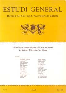 Estudi General 1. Miscel·lània commemorativa del desè aniversari del Col.legi Universitari de Girona, de Varios autores | por