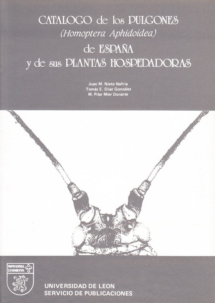 CATALOGO DE LOS PULGONES HOMOPTERA APHID, de NIETO NAFRIA, JUAN MANUEL | portada del libro