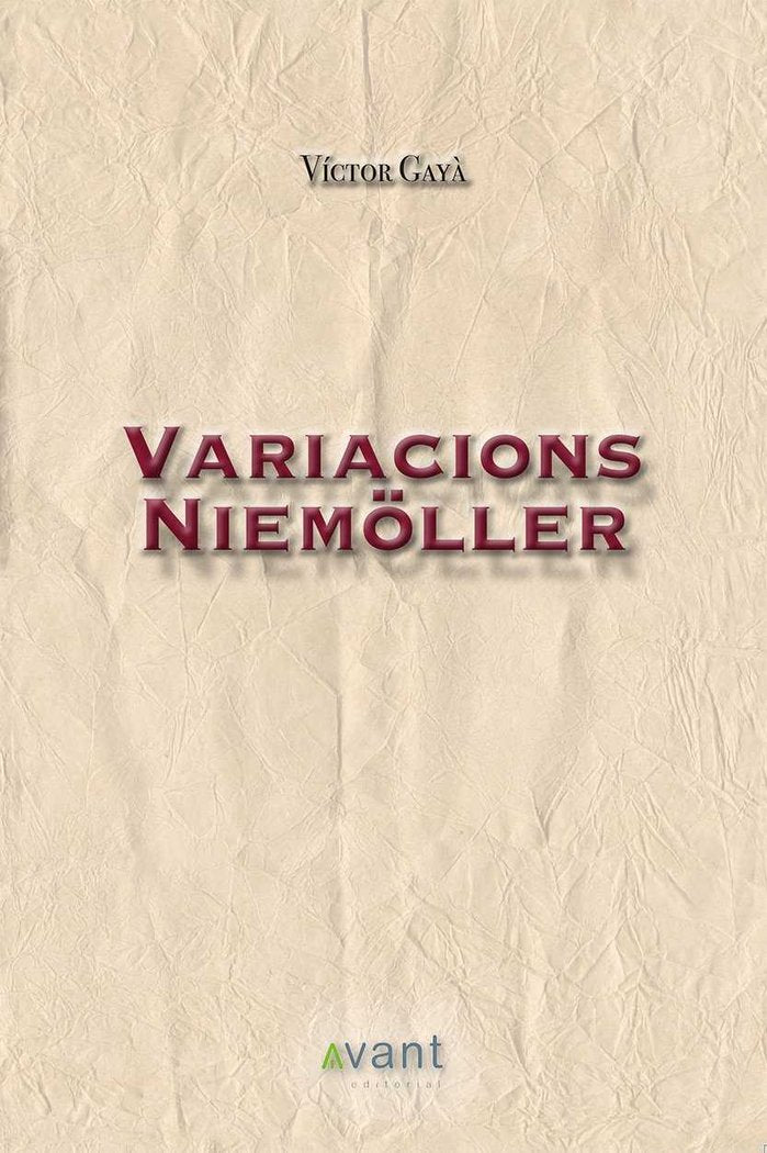 VARIACIONS NIEMOLLER, de GAYA PORCEL, VICTOR | portada del libro