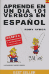 APRENDE EN UN DIA 101 VERBOS EN ESPAÑOL, de RYDER | portada del libro