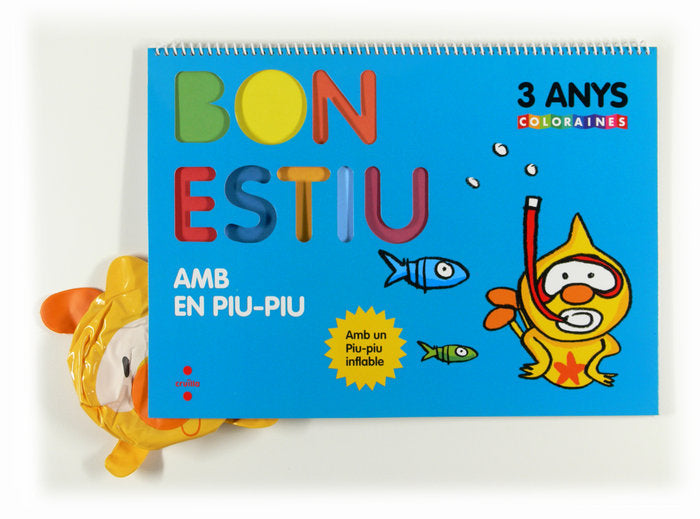 Bon estiu amb en Piu-piu. 3 anys. Coloraines, de Equip Editorial Cruïlla, | portada del libro