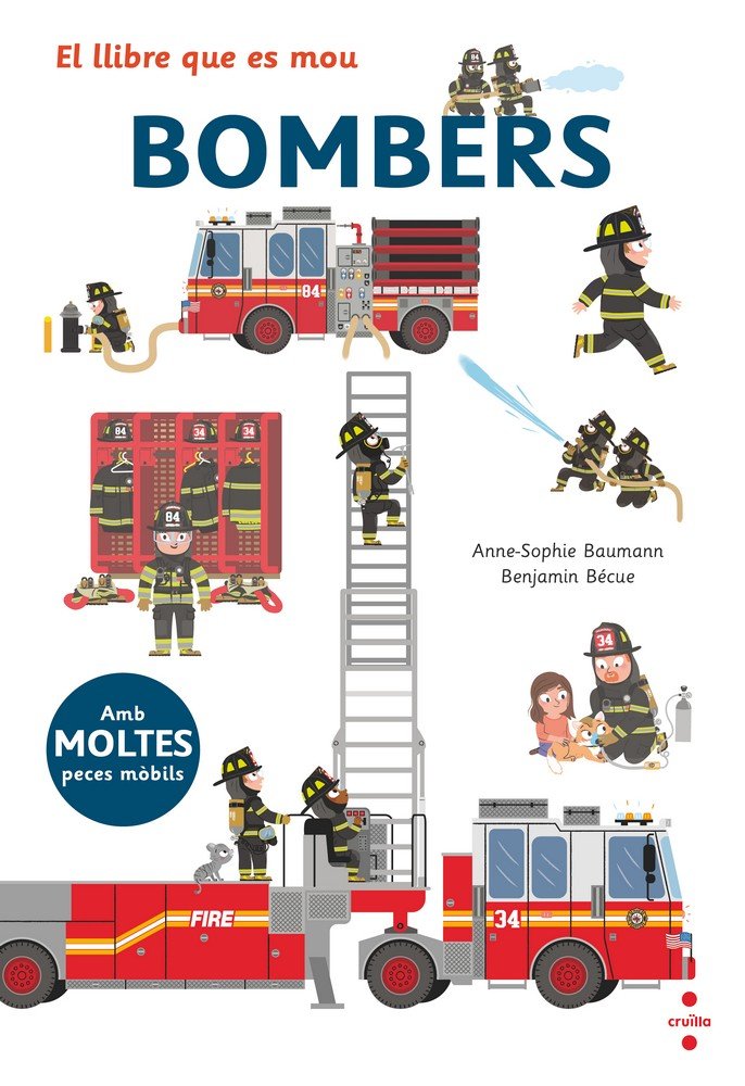 El llibre que es mou: bombers, de Baumann, Anne-Sophie | portada del libro
