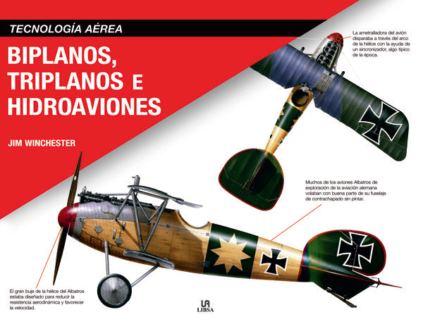 Biplanos, Triplanos e Hidroaviones, de WINCHESTER | portada del libro