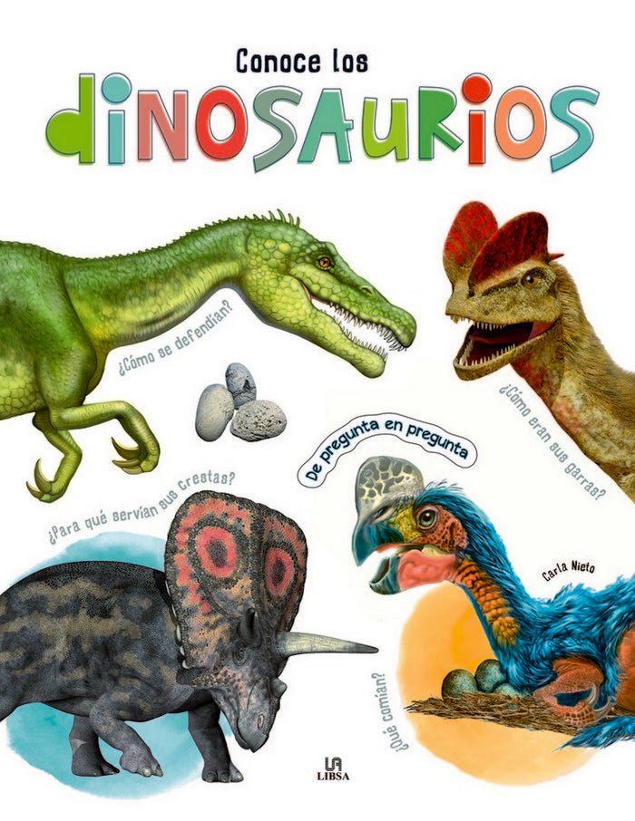 Conoce los Dinosaurios, de Nieto Martínez, Carla | portada del libro