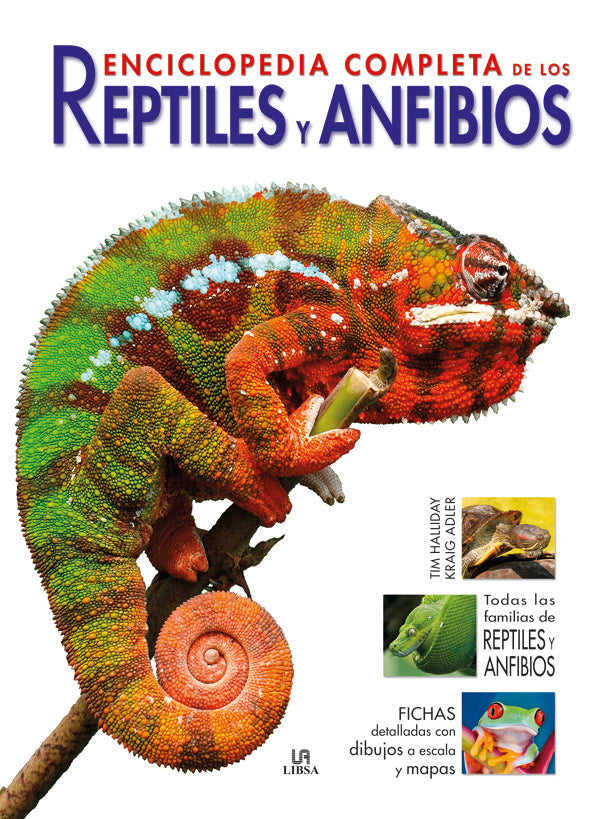 Enciclopedia Completa de los Reptiles y Anfibios, de HALLIDA | portada del libro