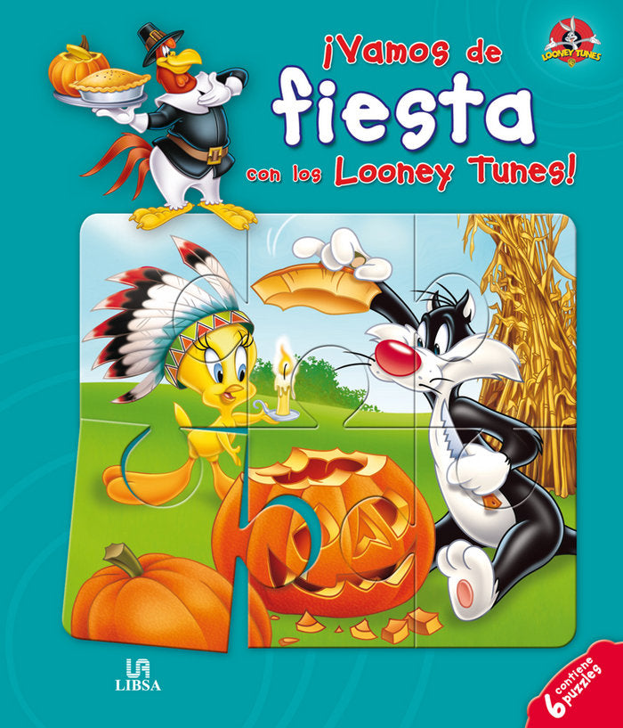 ¡Vamos de Fiesta con los Looney Tunes!, de AA.VV. | portada del libro