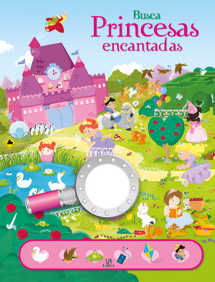 Busca princesas encantadas, de AA.VV. | portada del libro