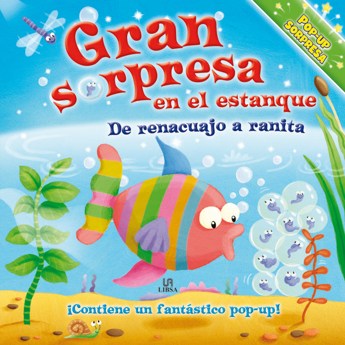 Gran sorpresa en el estanque. De renacuajo a ranita, de AA.VV. | portada del libro