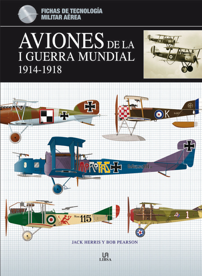 Aviones de la I Guerra Mundial 1914-1918, de HERRIS | portada del libro