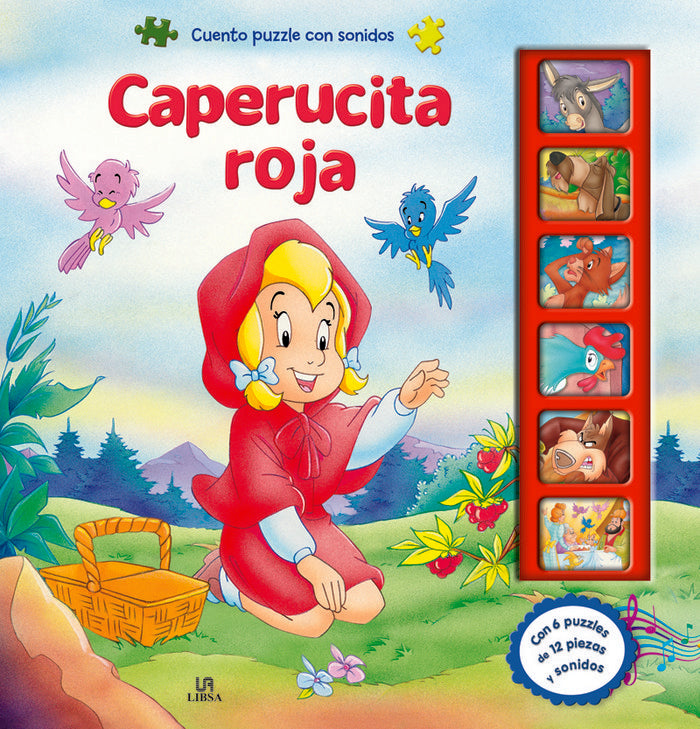 Cuento puzzle con sonidos 10. Caperucita Roja, de EQUIPO EDITORIAL | portada del libro