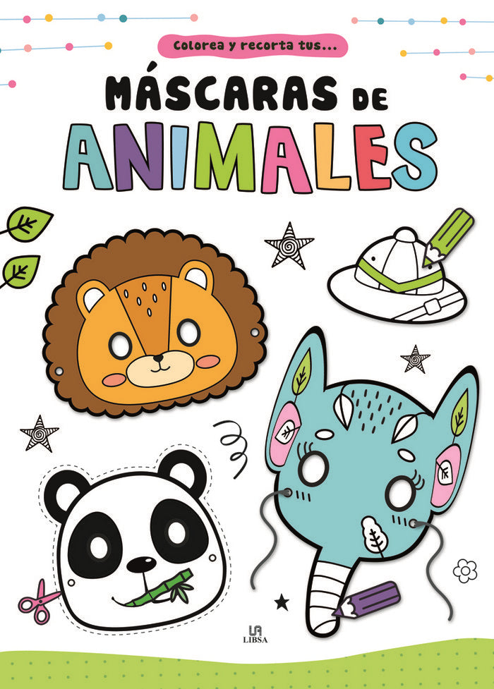 Máscaras de Animales, de Equipo Editorial | portada del libro
