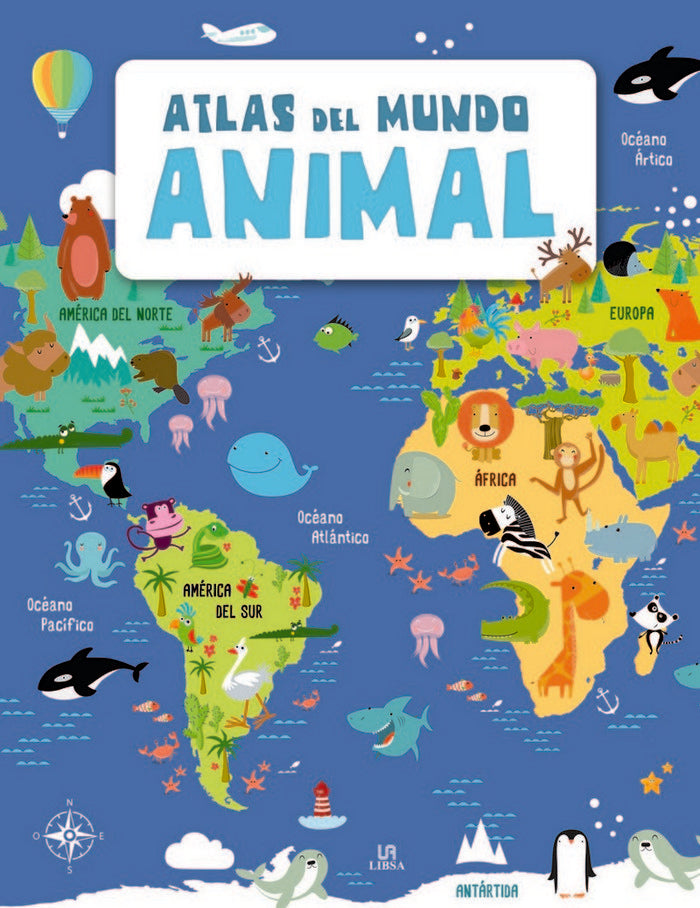 Atlas del Mundo Animal, de Equipo Editorial | portada del libro