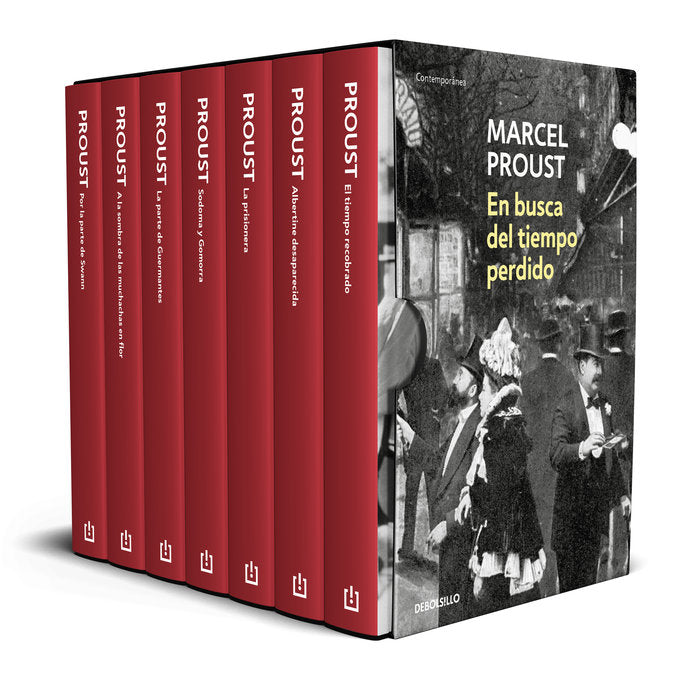Estuche: En busca del tiempo pedido, de PROUST | portada del libro