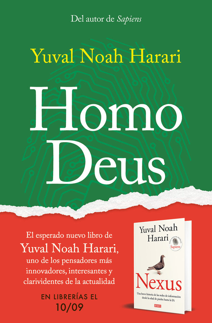 HOMO DEUS, de HARARI, YUVAL NOAH | portada del libro