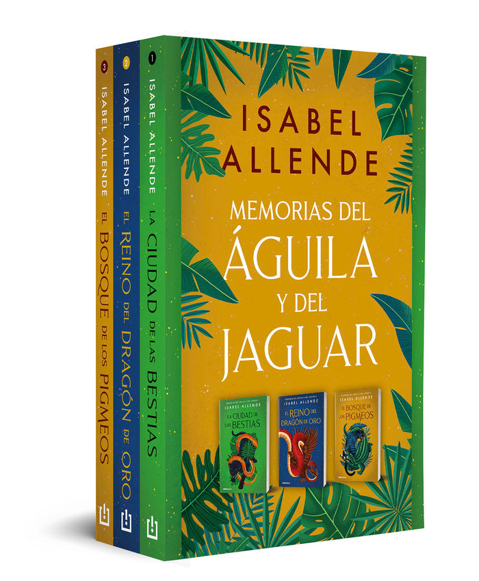 TRILOGIA EL AGUILA Y EL JAGUAR, de ISABEL ALLENDE | portada del libro