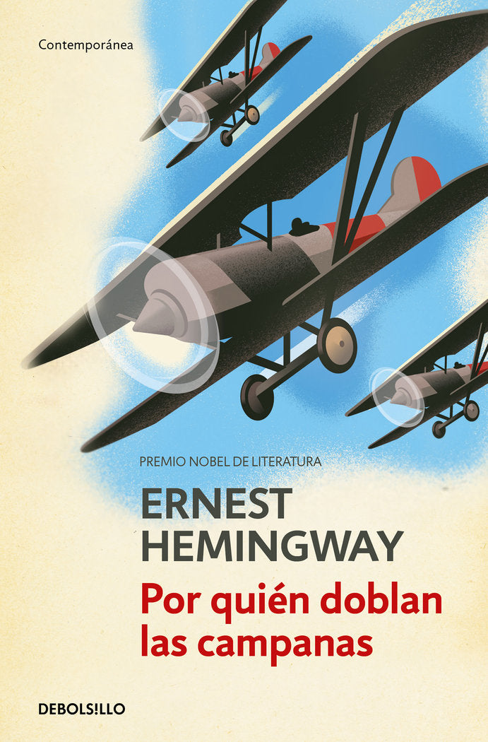 POR QUIEN DOBLAN LAS CAMPANAS, de ERNEST HEMINGWAY | portada del libro
