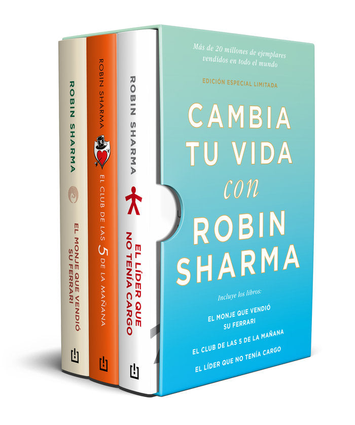 CAMBIA TU VIDA CON ROBIN SHARMA (EDICION LIMITADA), de SHARMA, ROBIN | portada del libro