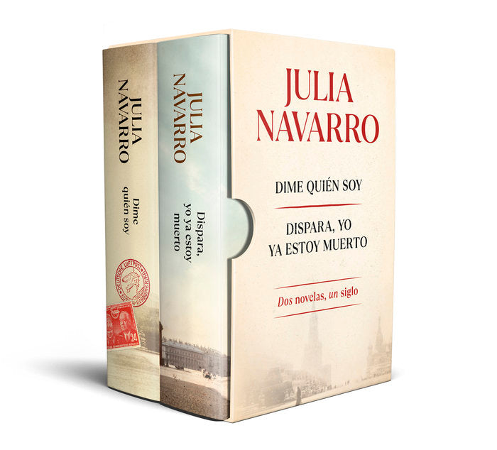 ESTUCHE JULIA NAVARRO (CONTIENE: DIME QUIEN SOY,DISPARA, YO YA ESTOY MUERTO), de NAVARRO, JULIA | portada del libro