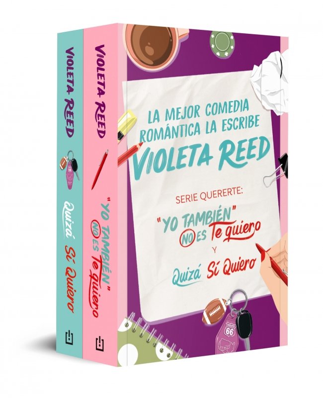 PACK QUERERTE (CONTIENE: YO TAMBIEN NO ES TE QUIERO QUIZA SI QUIERO), de REED, VIOLETA | portada del libro
