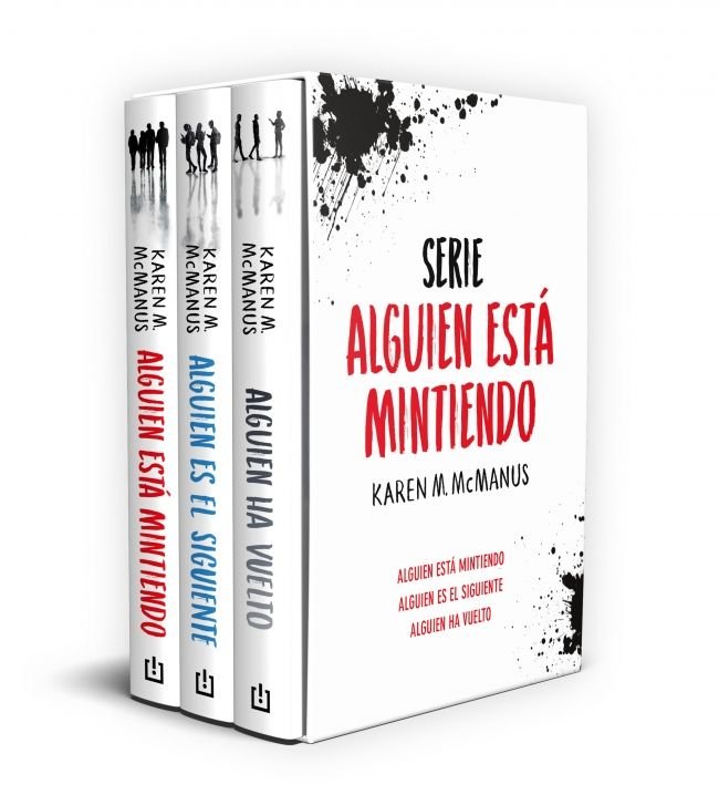 ESTUCHE ALGUIEN ESTA MINTIENDO CONTIENE ALGUIEN ESTA MINTIE, de KAREN M MCMANUS | portada del libro
