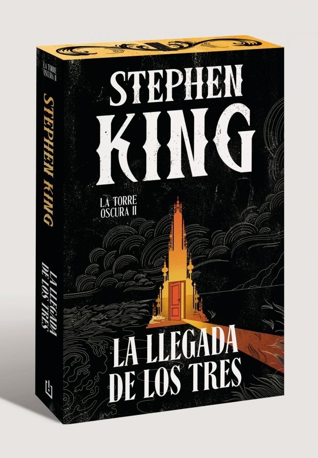 LA LLEGADA DE LOS TRES EDICION CANTOS TINTADOS LA TORRE OSCU, de STEPHEN KING | portada del libro