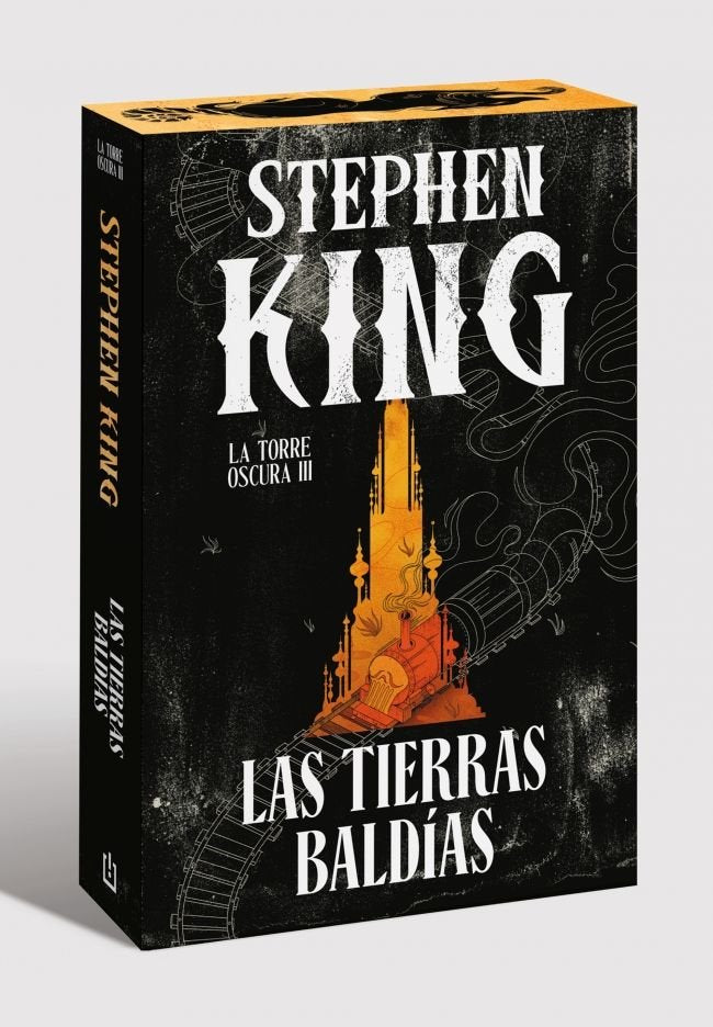 LAS TIERRAS BALDIAS EDICION CANTOS TINTADOS LA TORRE OSCURA, de STEPHEN KING | portada del libro