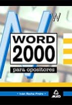 Word 2000 para oposiciones, de Ivan Rocha Freire | portada del libro