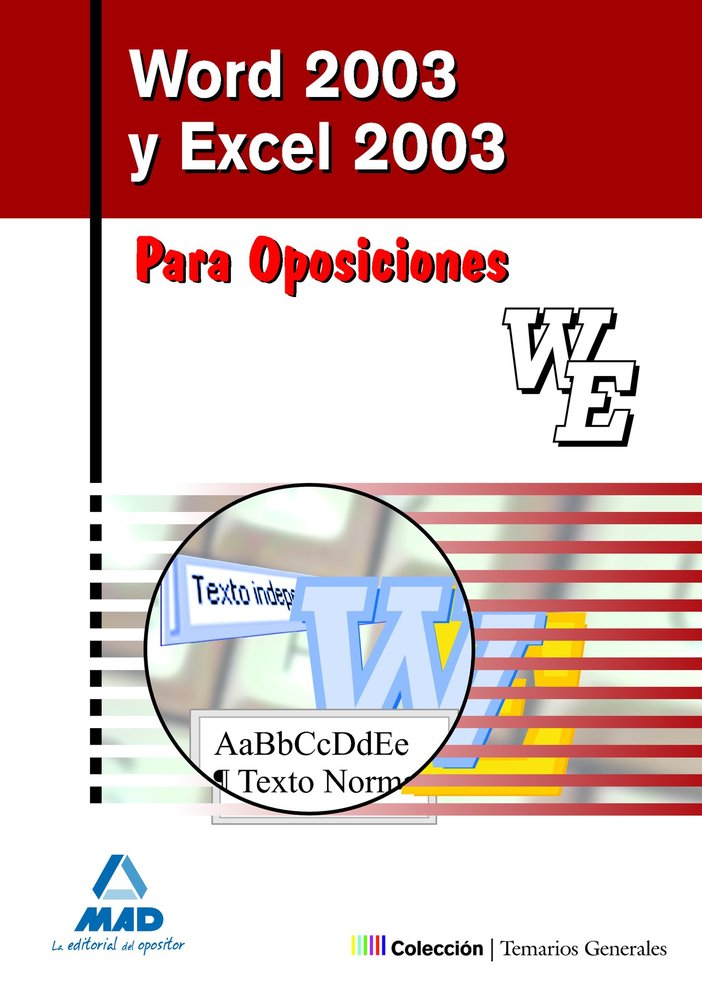 Word2003 y excel2003 para oposiciones, de Rocha Freire | portada del libro