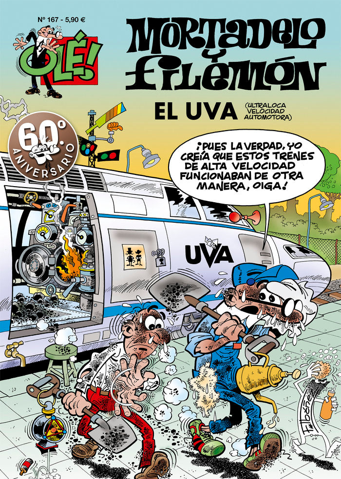 OLE MORTADELO 167 EL UVA, de IBAÑEZ | portada del libro