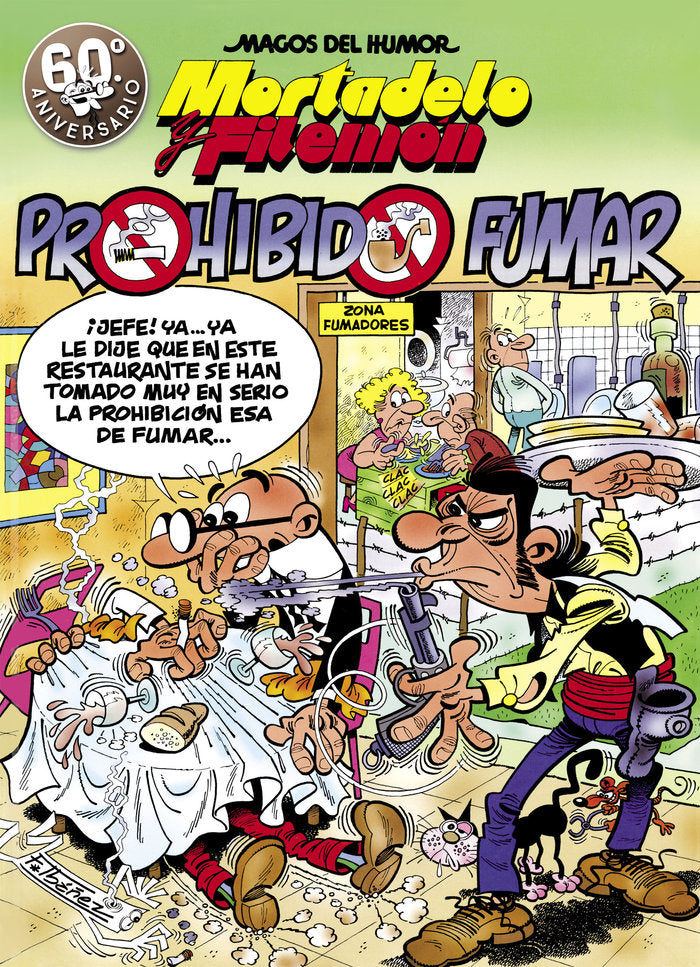 Mortadelo y Filemón. Prohibido fumar (Magos del Humor 105), de Ibáñez | portada del libro