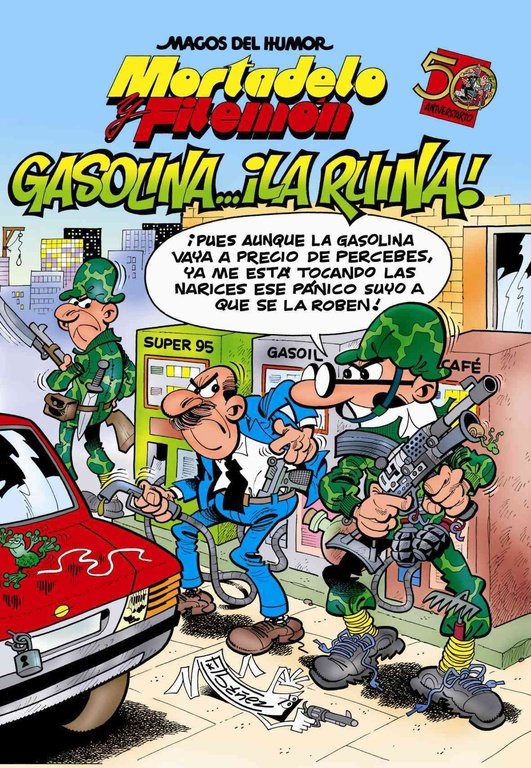 GASOLINA LA RUINA MH 124, de IBAÑEZ | portada del libro