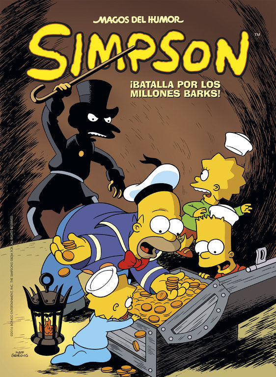 ¡Batalla por los millones Barks! (Magos del Humor Simpson 50), de Groening | portada del libro