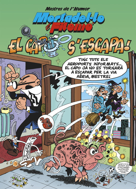 Mortadel·lo i Filemó. El capo s'escapa (Mestres de l'Humor 46), de Ibáñez, Francisco | portada del libro