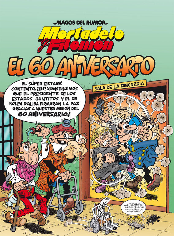 Mortadelo y Filemón. El 60 aniversario (Magos del Humor 182), de Ibáñez | portada del libro