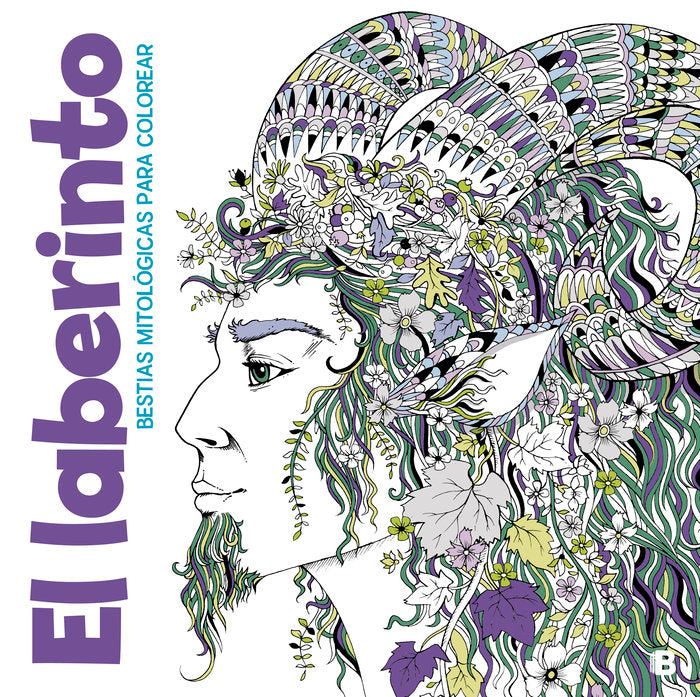 El laberinto. Bestias mitológicas para colorear, de Merritt | portada del libro