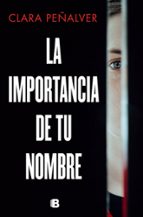 LA IMPORTANCIA DE TU NOMBRE, de Clara Peñalver | portada del libro