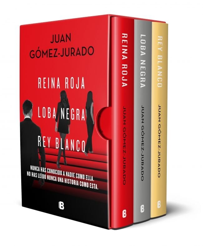 TRILOGIA REINA ROJA (EDICION PACK CON: REINA ROJA/LOBA NEGRA/REY BLANCO), de GOMEZ-JURADO, JUAN | portada del libro