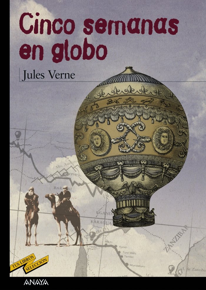 Cinco semanas en globo, de Verne, Jules | portada del libro