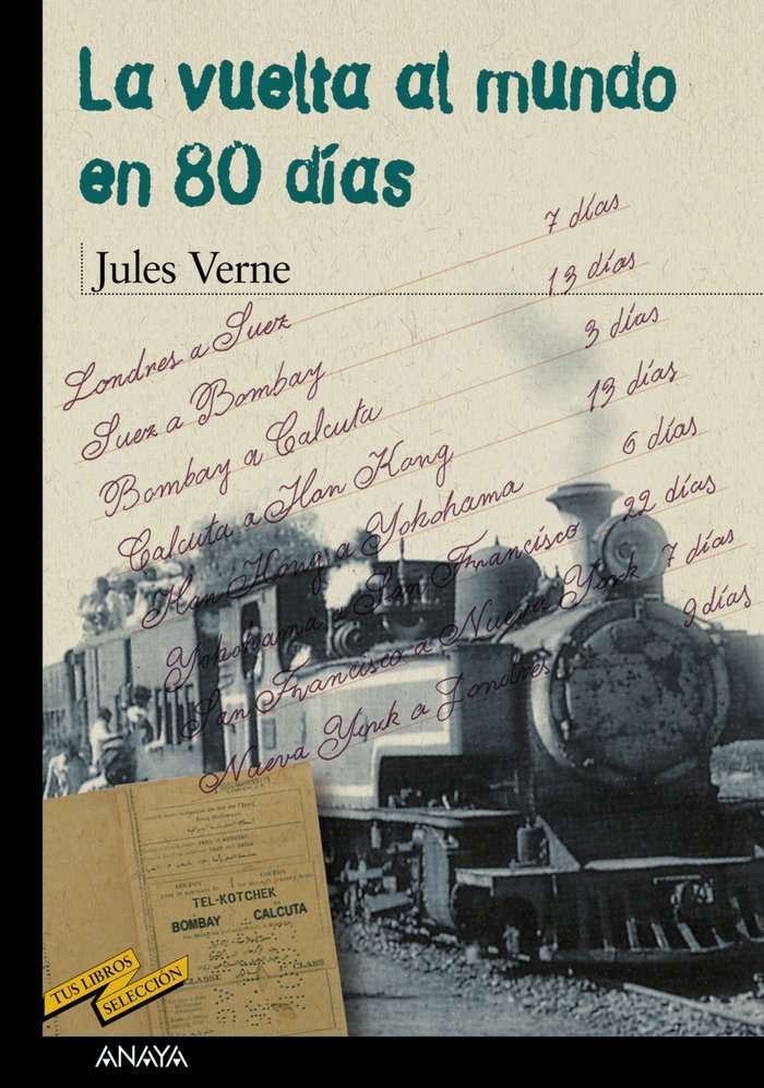 La vuelta al mundo en 80 días, de Verne, Jules | portada del libro