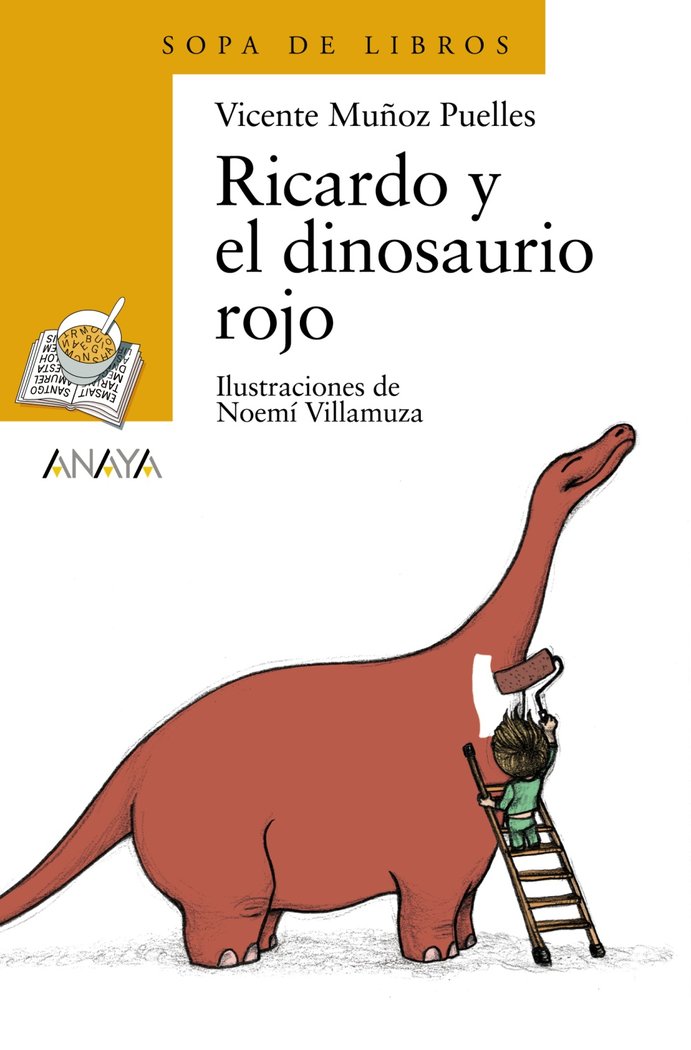 Ricardo y el dinosaurio rojo, de Muñoz Puelles, Vicente | portada del libro