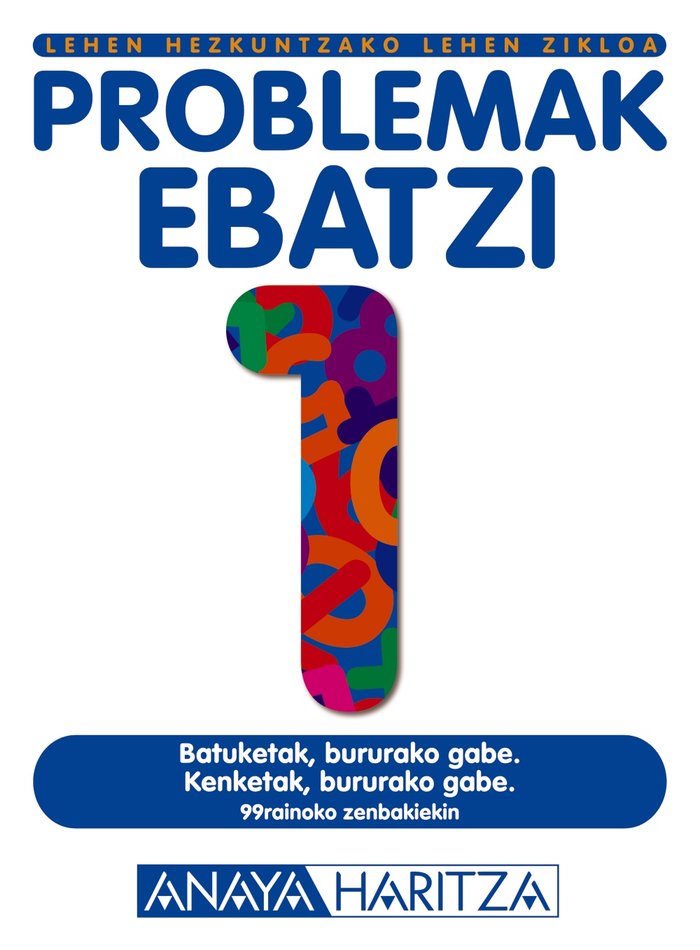 Problemak ebatzi 1., de Hernández Miguel, Emilia | portada del libro