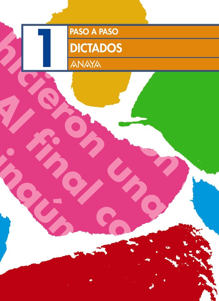 Dictados 1, de Pascual Ruiz de Eguino, Juan Cruz | portada del libro