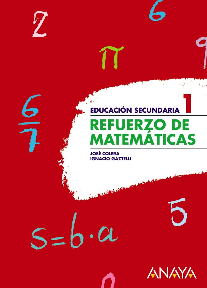 Refuerzo de Matemáticas 1., de Colera Jiménez, José | portada del libro