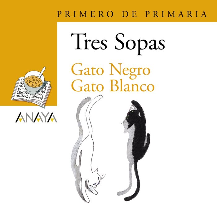 Blíster "Gato Negro Gato Blanco" 1º de Primaria, de Guerrero, Andrés | portada del libro