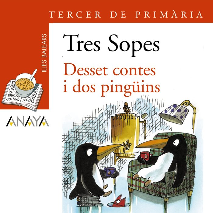 Blíster "Desset contes i dos pingüins" 3º de Primaria (Illes Balears), de Anaya Infantil y Juvenil | portada del libro