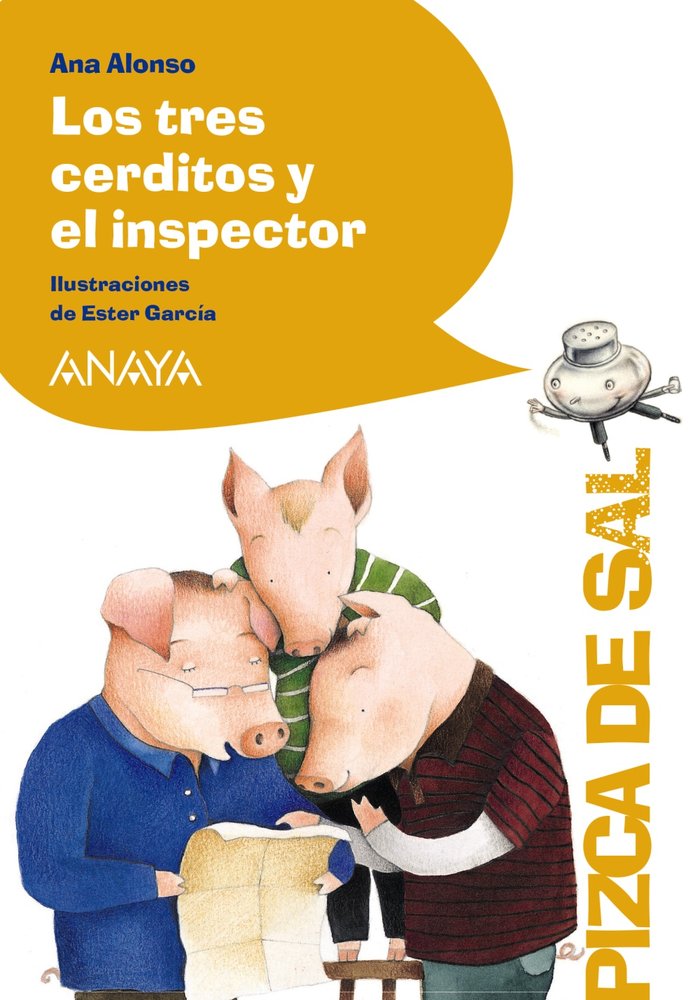 Los tres cerditos y el inspector, de Alonso, Ana | portada del libro