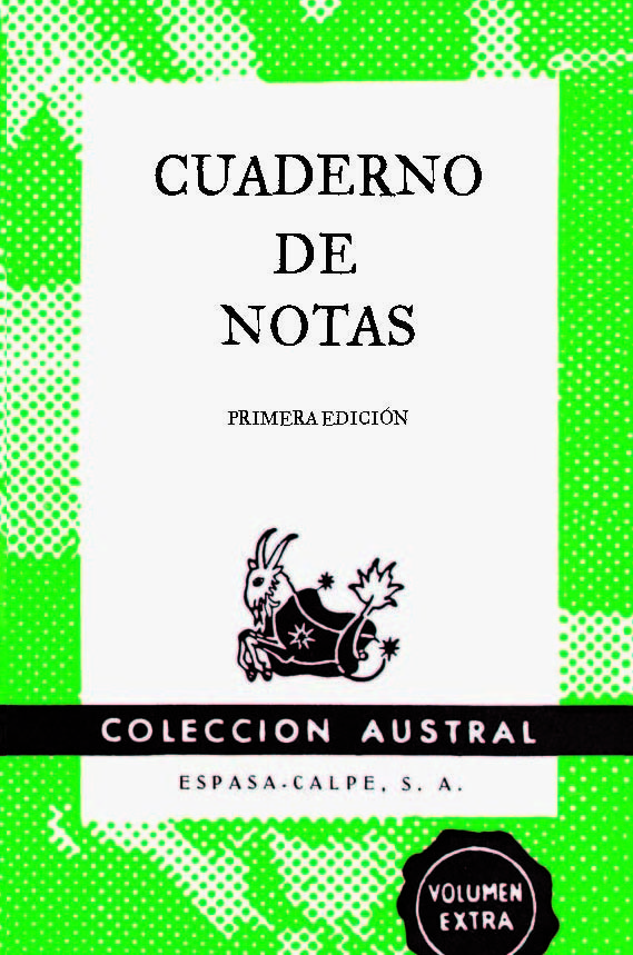Cuaderno de notas verde 9x14cm, de Espasa Calpe | portada del libro